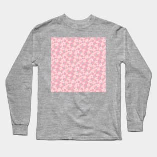 Pink Dotted Animal Print Long Sleeve T-Shirt